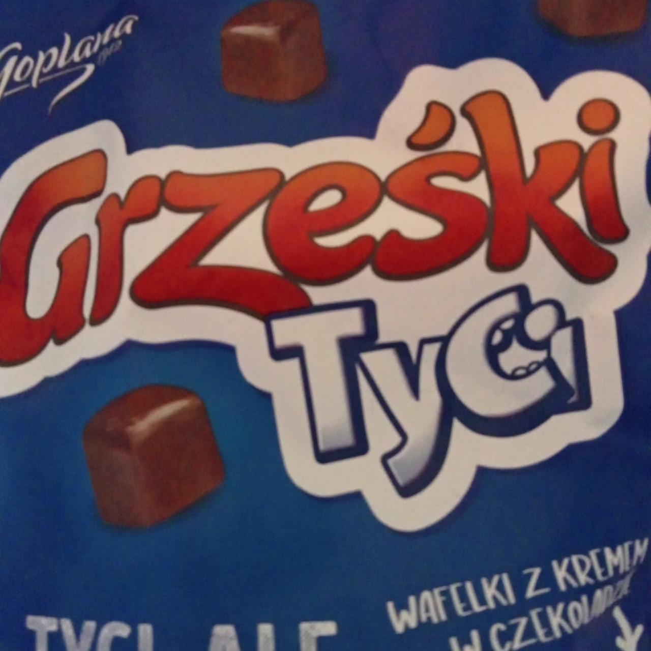 Zdjęcia - Grześki Tyci Wafelki z kremem w czekoladzie Goplana