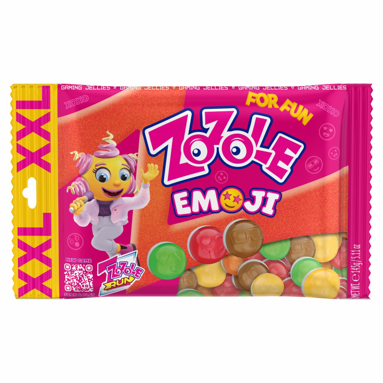 Zdjęcia - Zozole XXL Emoji Mix żelków o smaku ananasowym wiśniowym pomarańczowym marakuja i cola 145 g