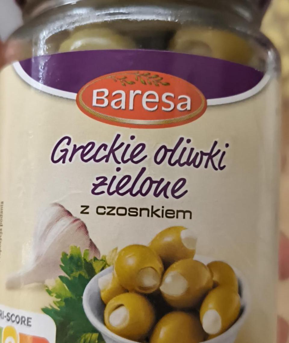 Zdjęcia - Greckie oliwki zielone z czosnkiem Baresa