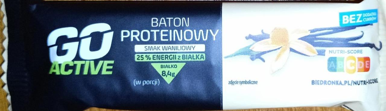 Zdjęcia - Baton proteinowy smak waniliowy Go Active