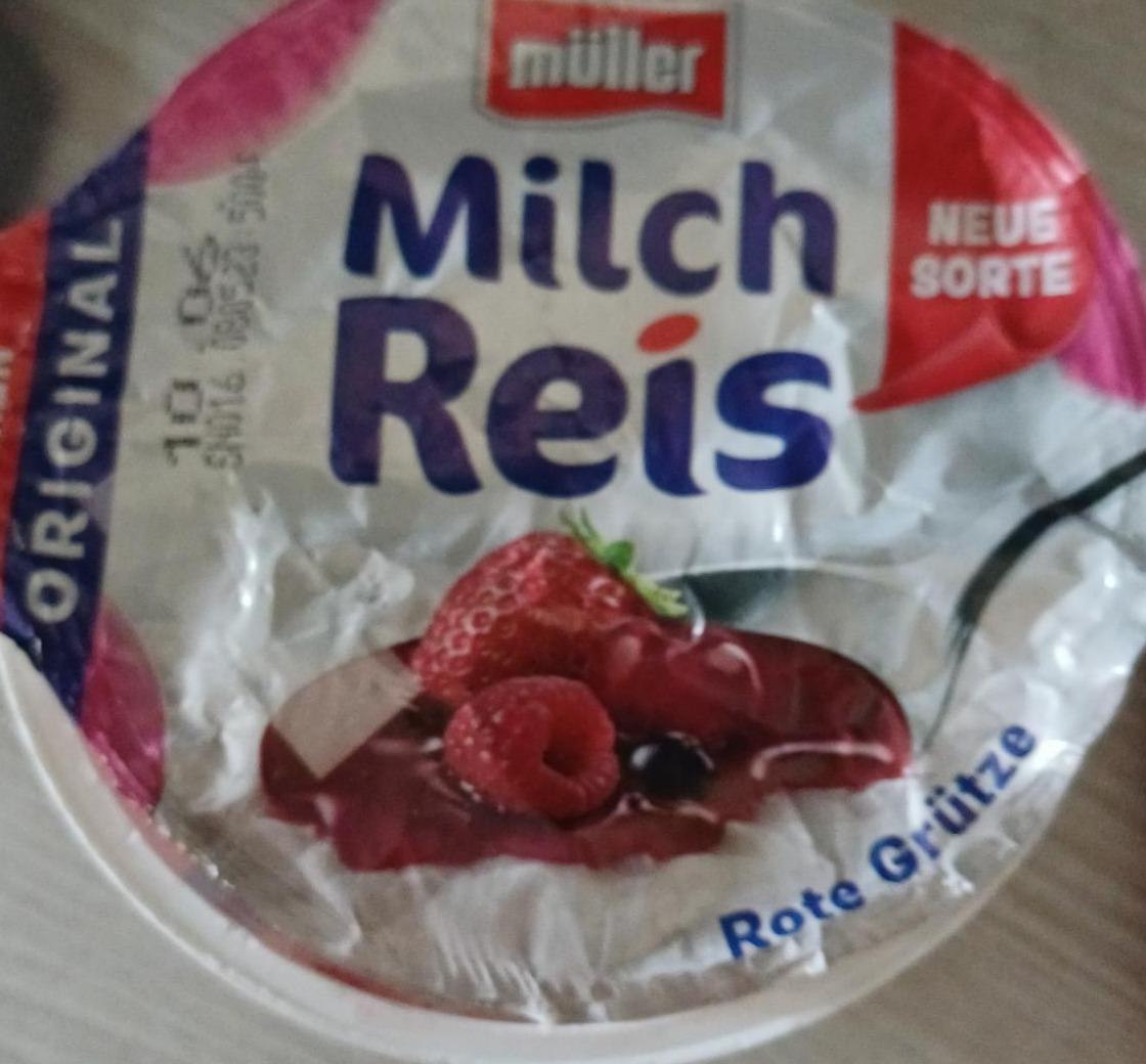 Zdjęcia - Milch reis rote grütze Müller