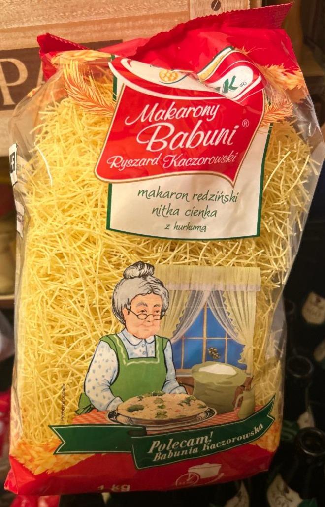 Zdjęcia - Makarony Babuni makaron rędziński nitka cienka z kurkumą EkMak