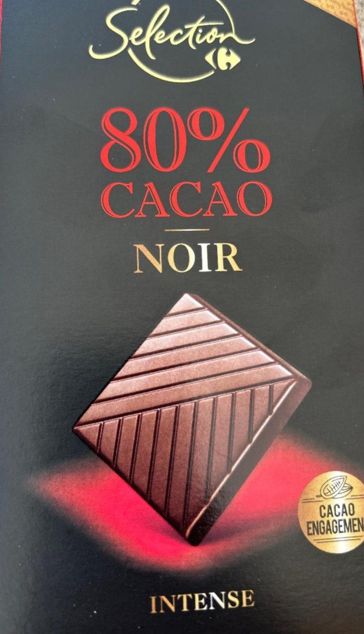 Zdjęcia - 80% cacao noir Carrefour selection