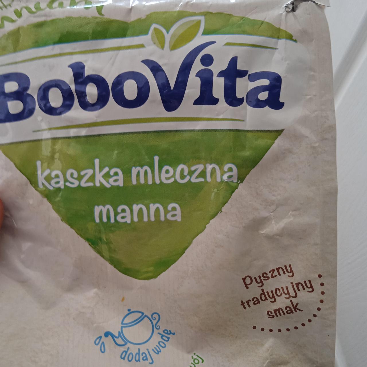 Zdjęcia - BoboVita Porcja zbóż Kaszka mleczna manna brzoskwinia-banan po 4 miesiącu 210 g