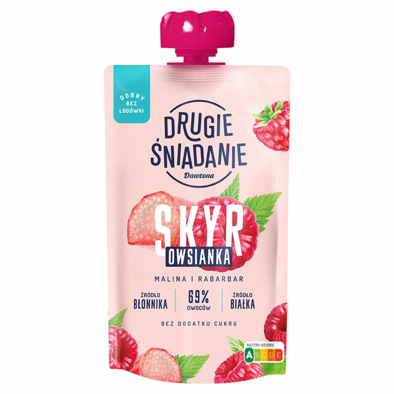 Zdjęcia - Drugie Śniadanie Skyr owsianka malina i rabarbar 160 g