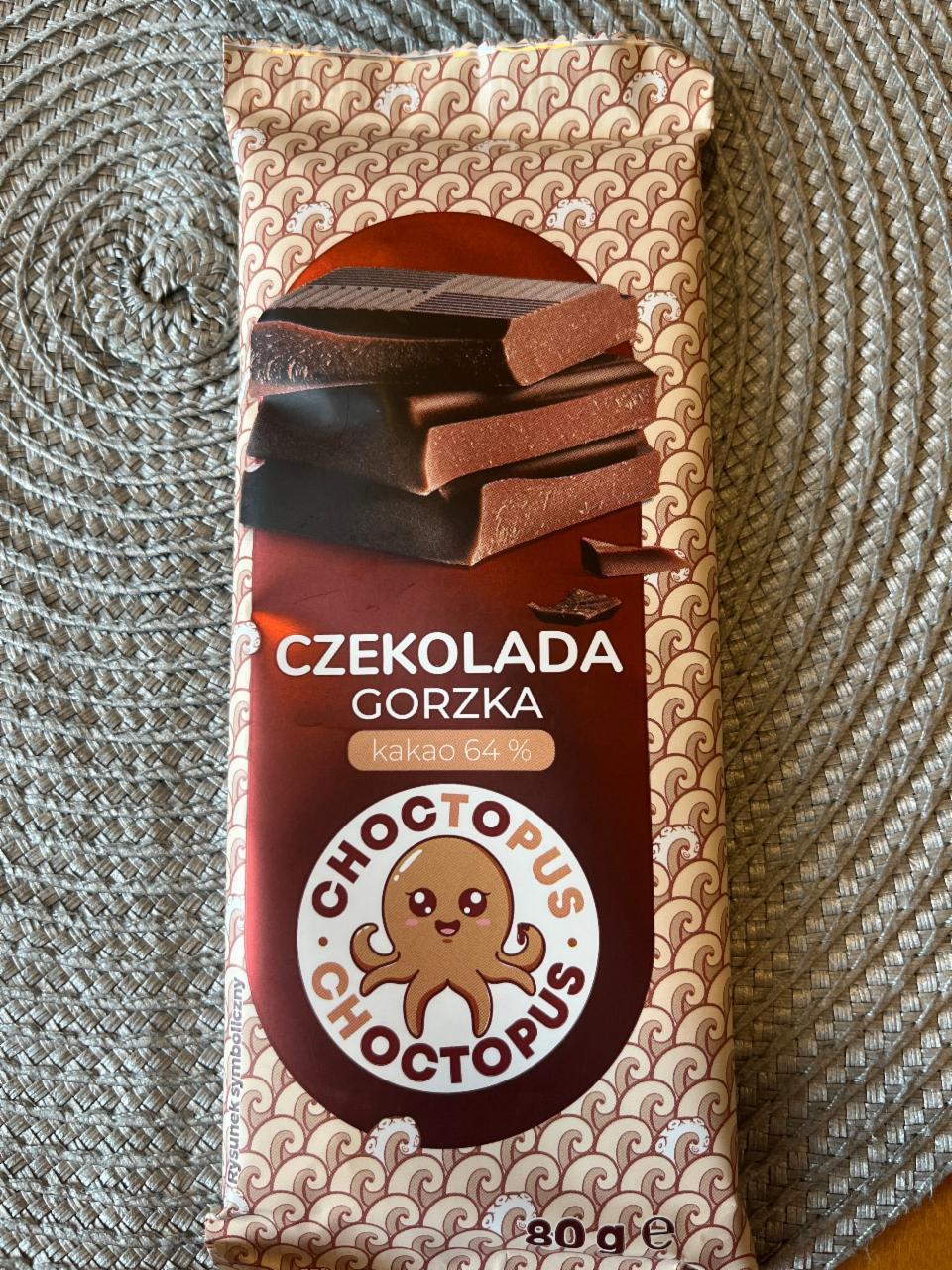 Zdjęcia - Czekolada gorzka 64% Choctopus