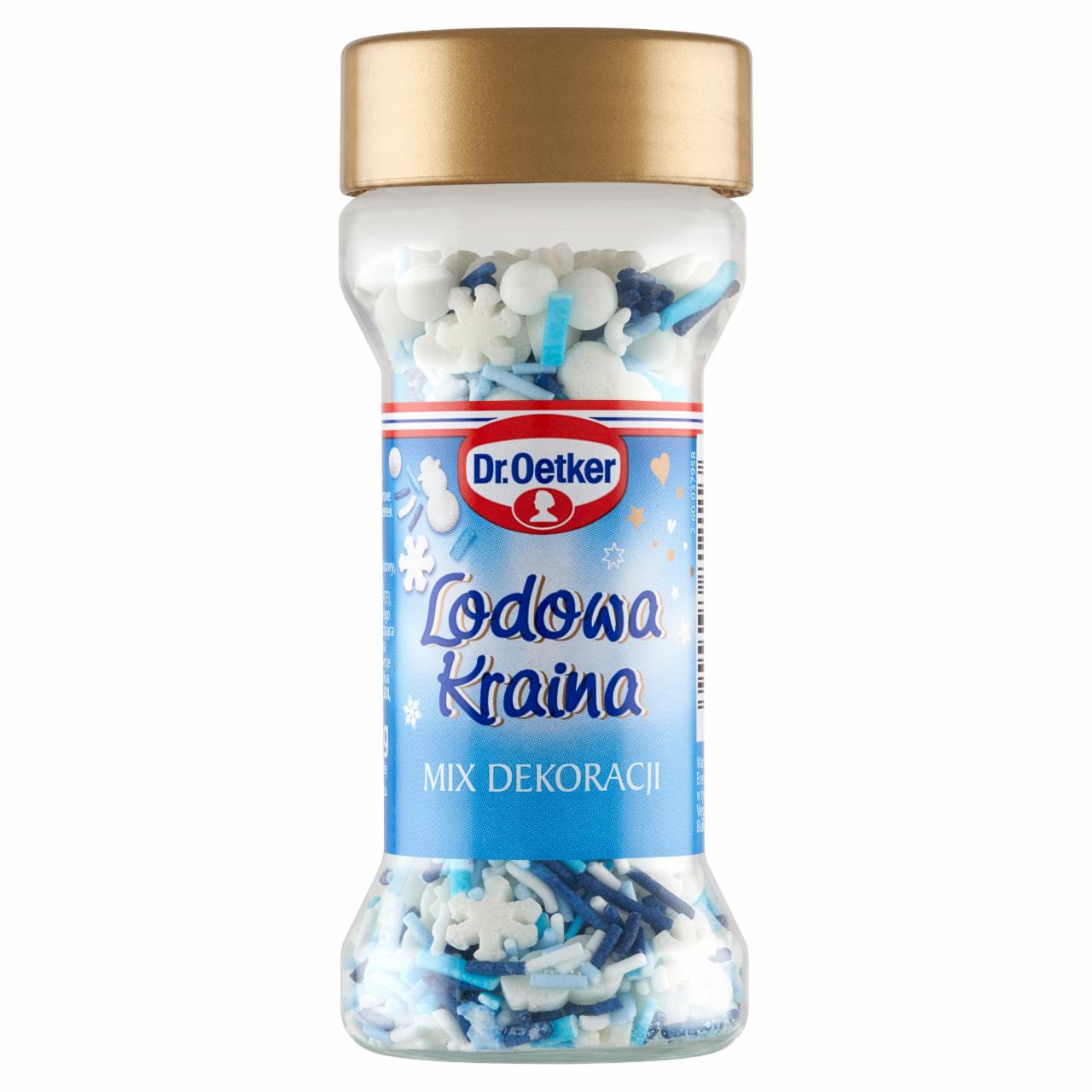 Zdjęcia - Dr. Oetker Mix dekoracji lodowa kraina 48 g