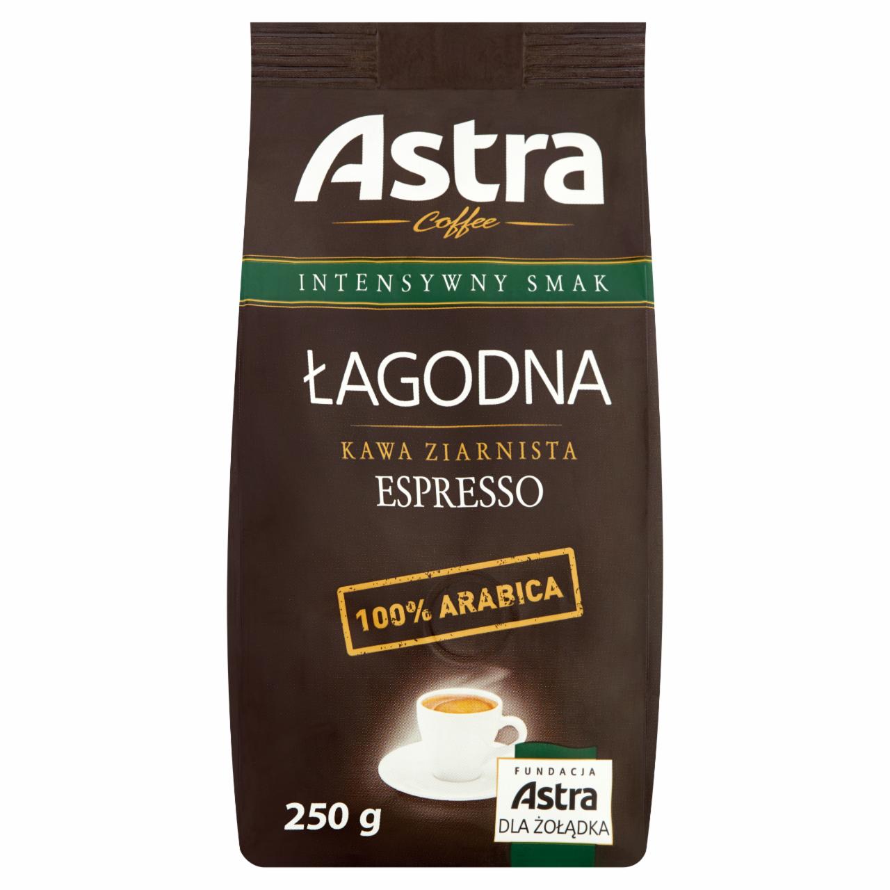 Zdjęcia - Astra Łagodna Intensywny smak Espresso Kawa ziarnista 250 g