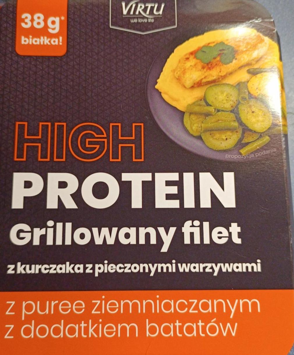 Zdjęcia - Grillowany filet z kurczaka z pieczonymi warzywami Virtu