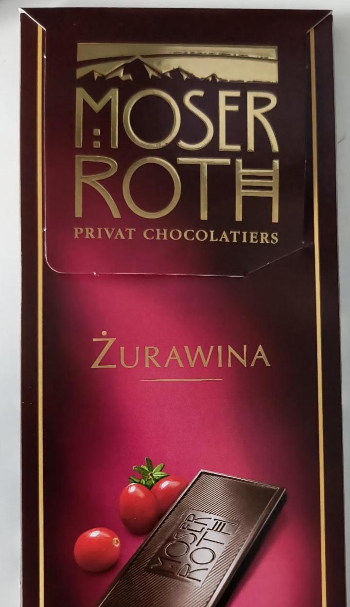 Zdjęcia - Czekolada żurawina Moser Roth