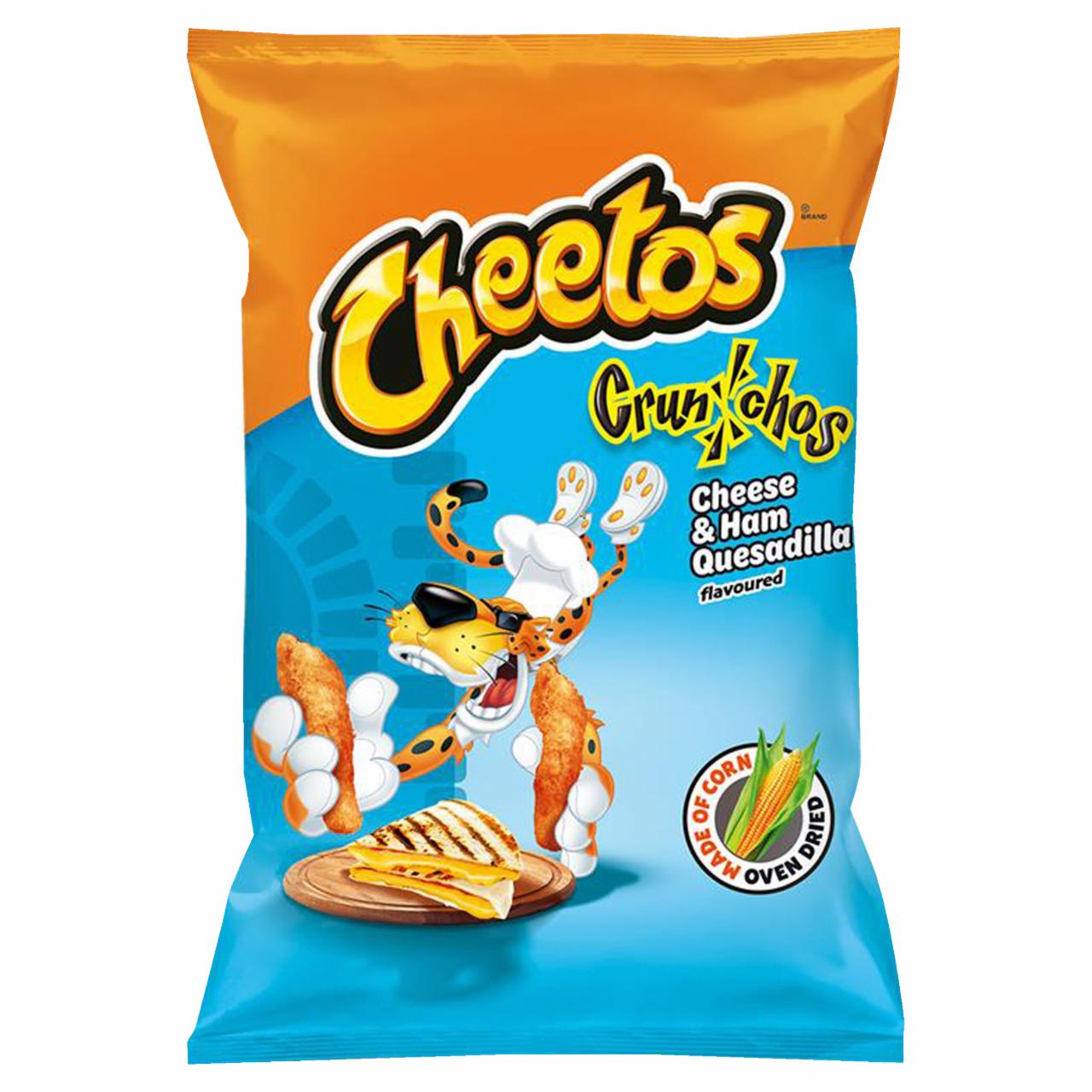 Zdjęcia - Cheetos Crunchos Chrupki kukurydziane o smaku quesadilli z serem i szynką 80 g