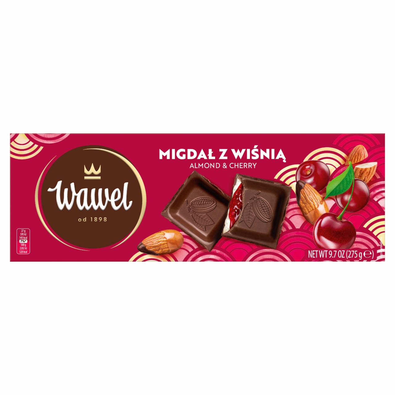 Zdjęcia - Wawel Czekolada nadziewana migdał z wiśnią 275 g