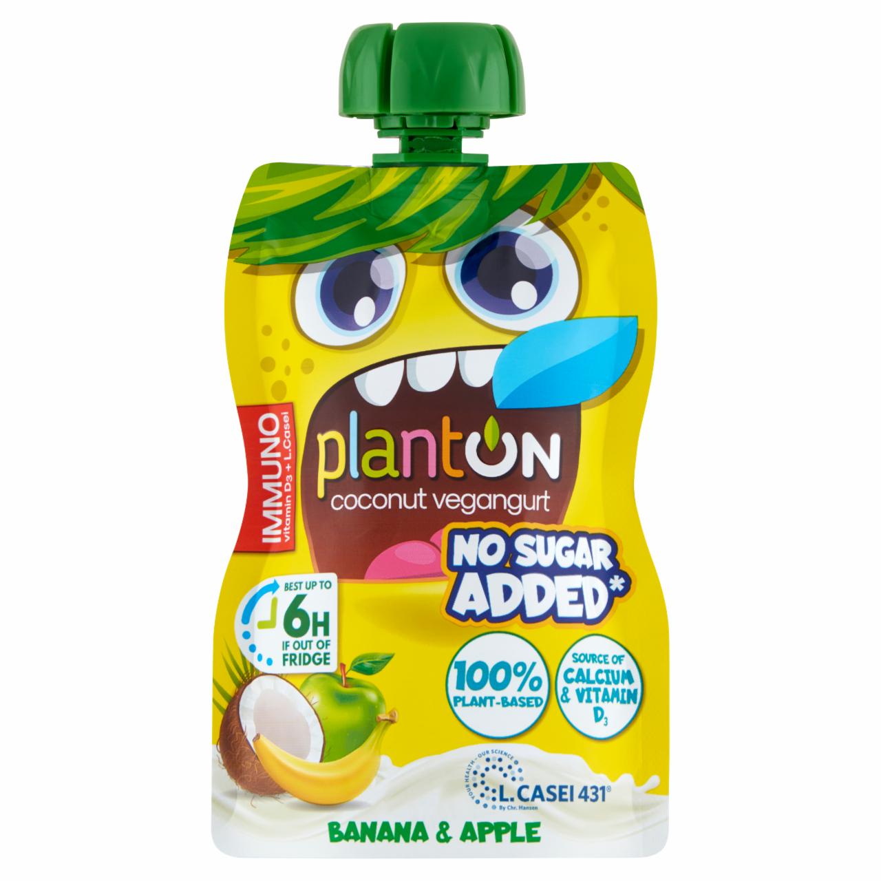 Zdjęcia - Planton Kokosowy vegangurt banan & jabłko 90 g