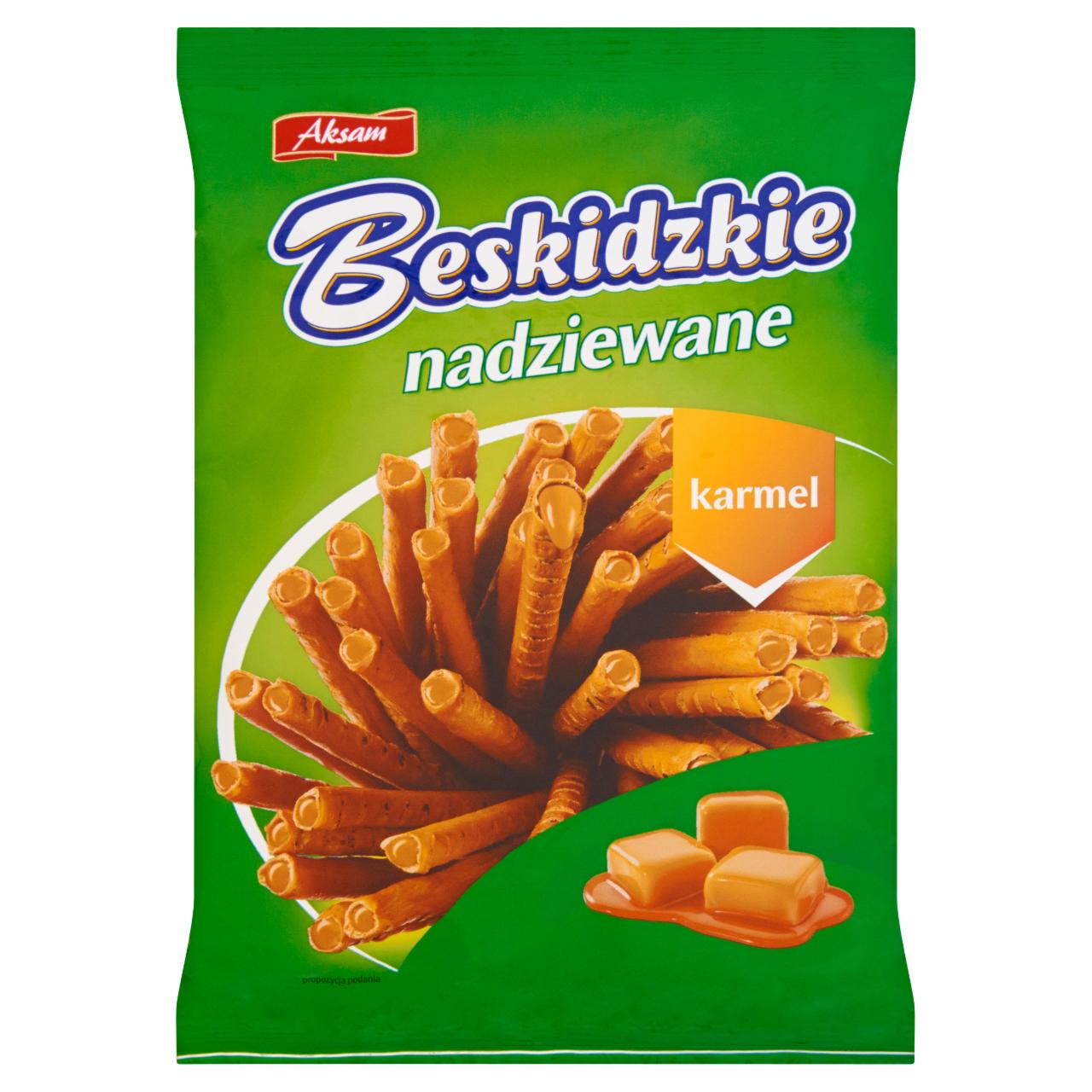 Zdjęcia - Aksam Beskidzkie nadziewane karmel Paluszki 100 g