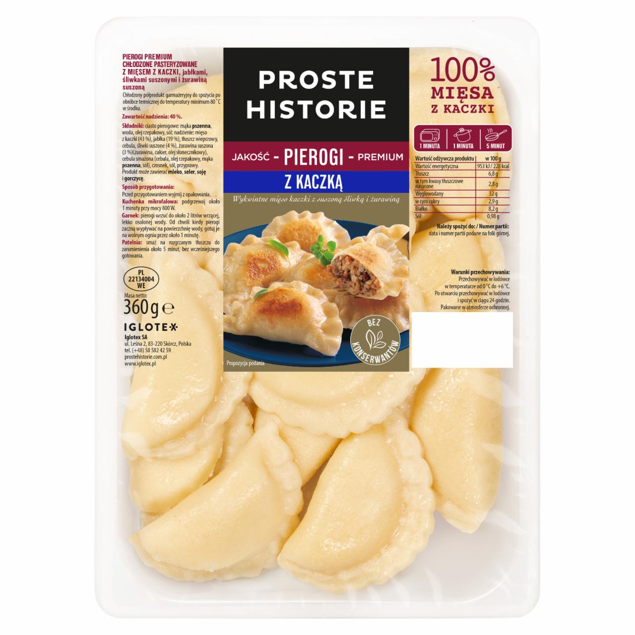 Zdjęcia - Proste Historie Pierogi z kaczką 360 g