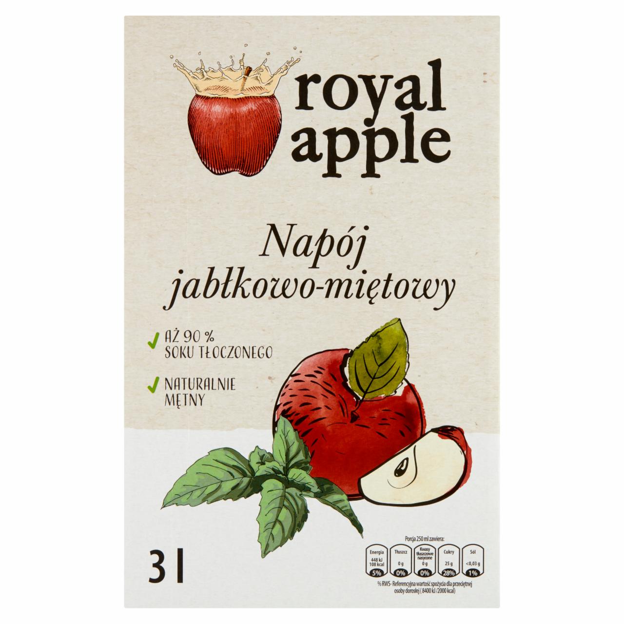 Zdjęcia - Royal apple Napój jabłkowo-miętowy 3 l