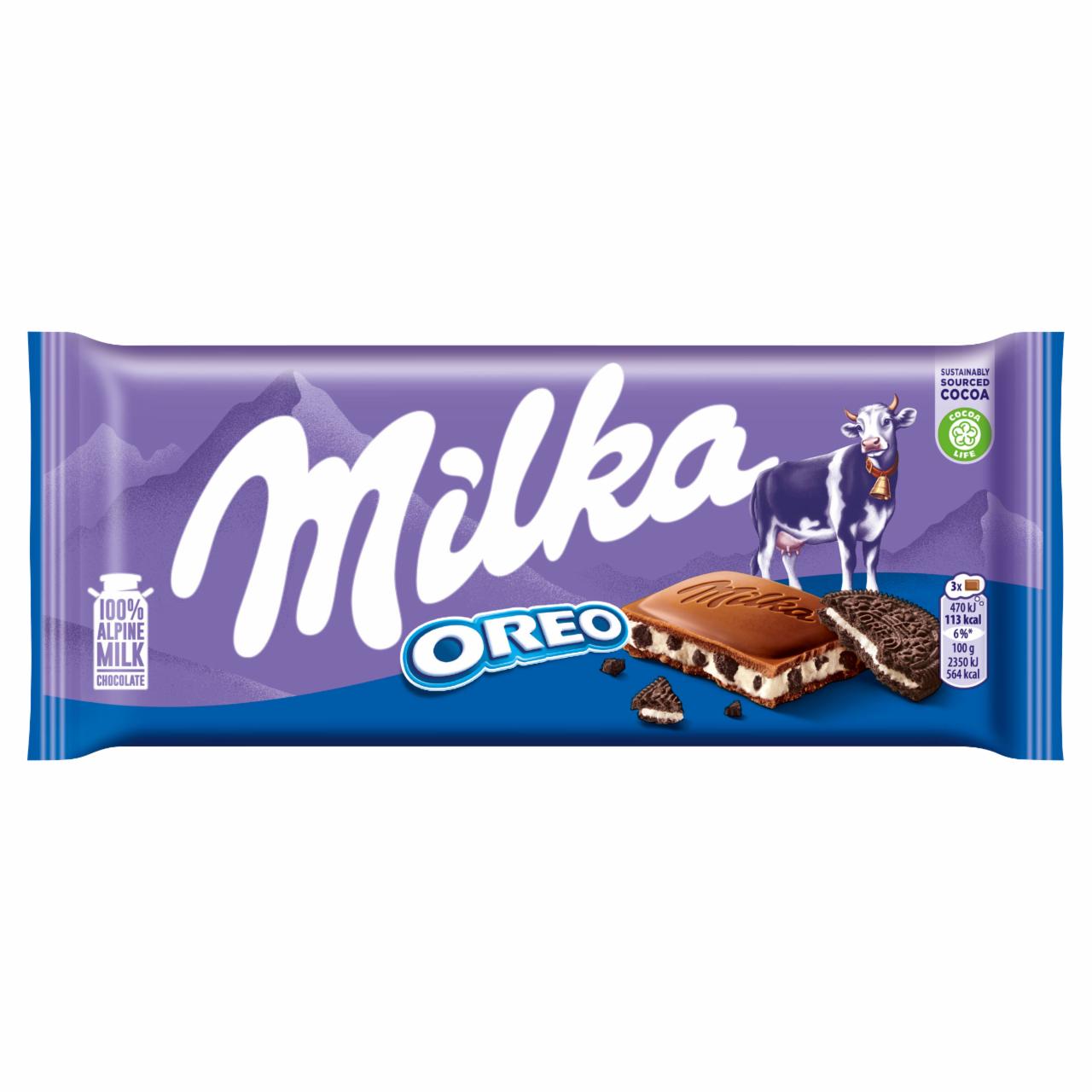 Zdjęcia - Milka Oreo Czekolada mleczna 100 g