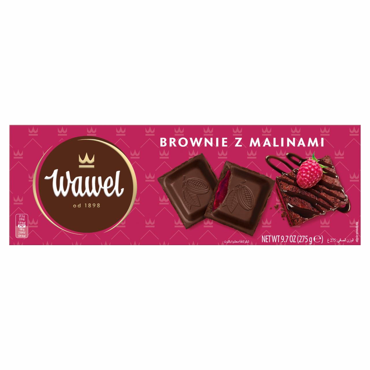 Zdjęcia - Wawel Czekolada nadziewana brownie z malinami 275 g 