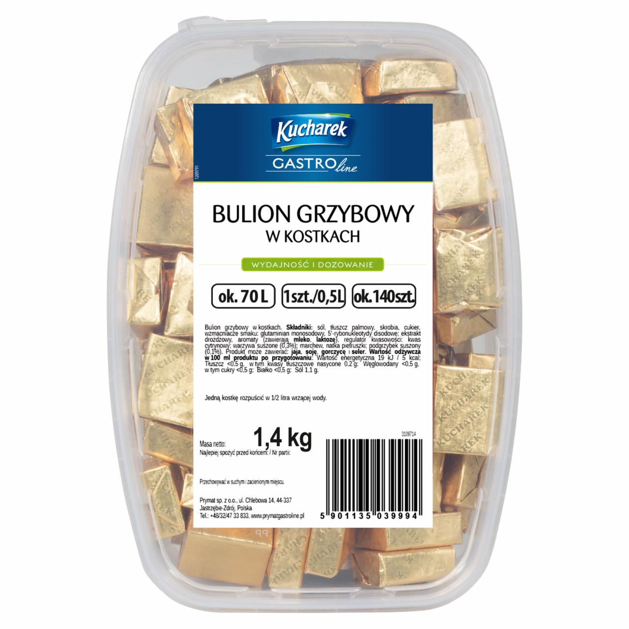 Zdjęcia - GastroLine Bulion grzybowy w kostkach Kucharek