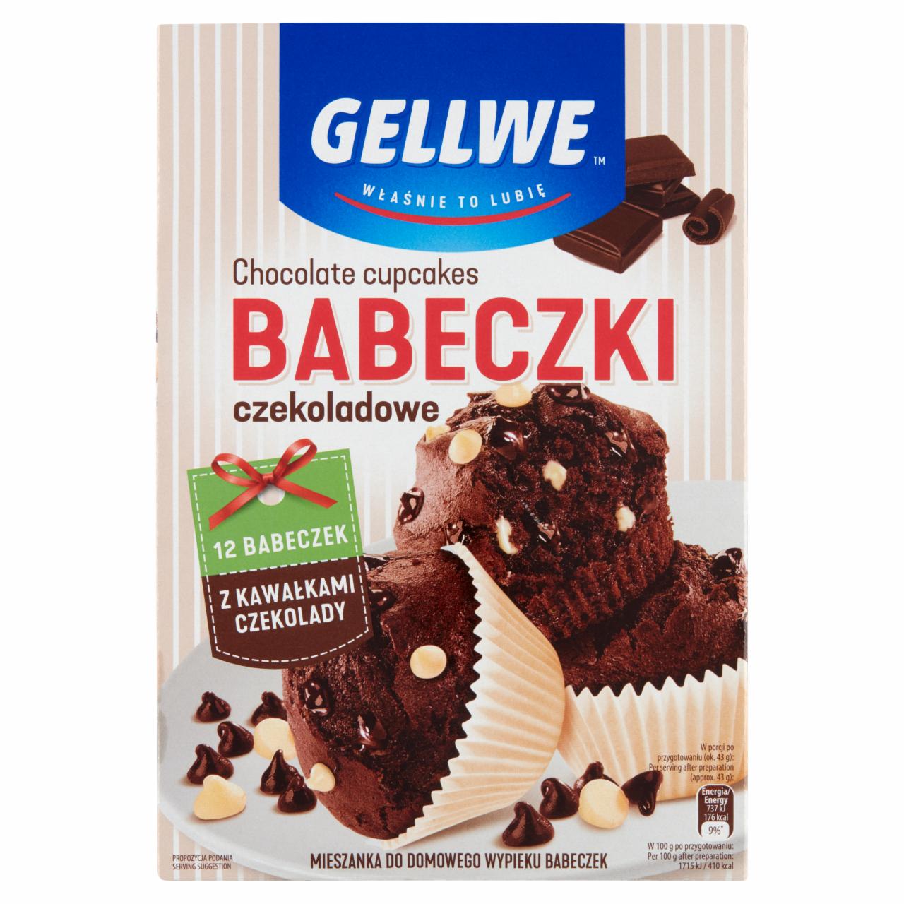 Zdjęcia - Gellwe Babeczki czekoladowe mieszanka do wypieku 300 g