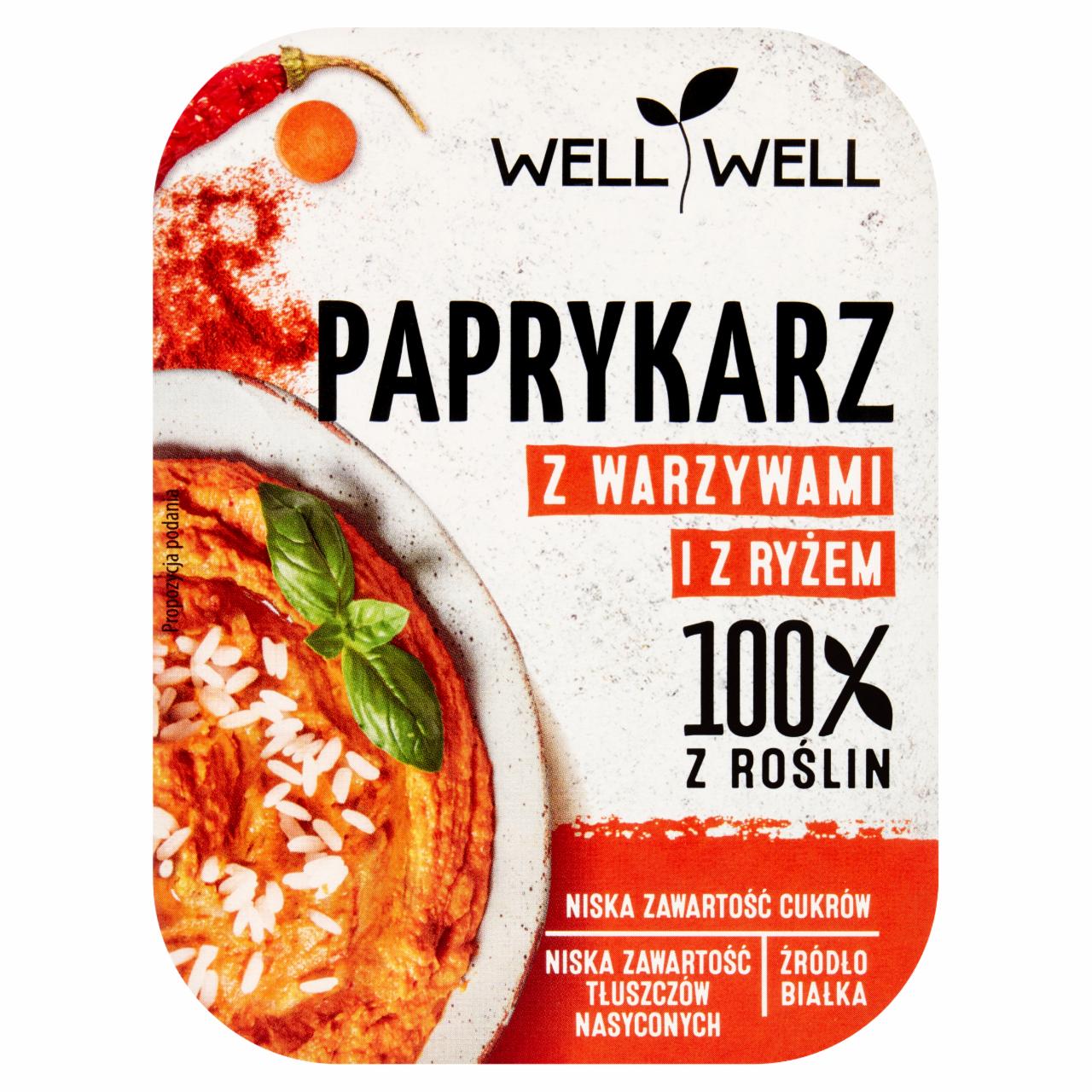 Zdjęcia - Well Well Paprykarz z warzywami i z ryżem 115 g