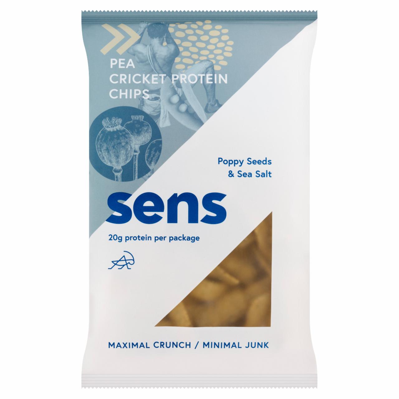 Zdjęcia - Sens Chipsy proteinowe z dodatkiem świerszczy 80 g