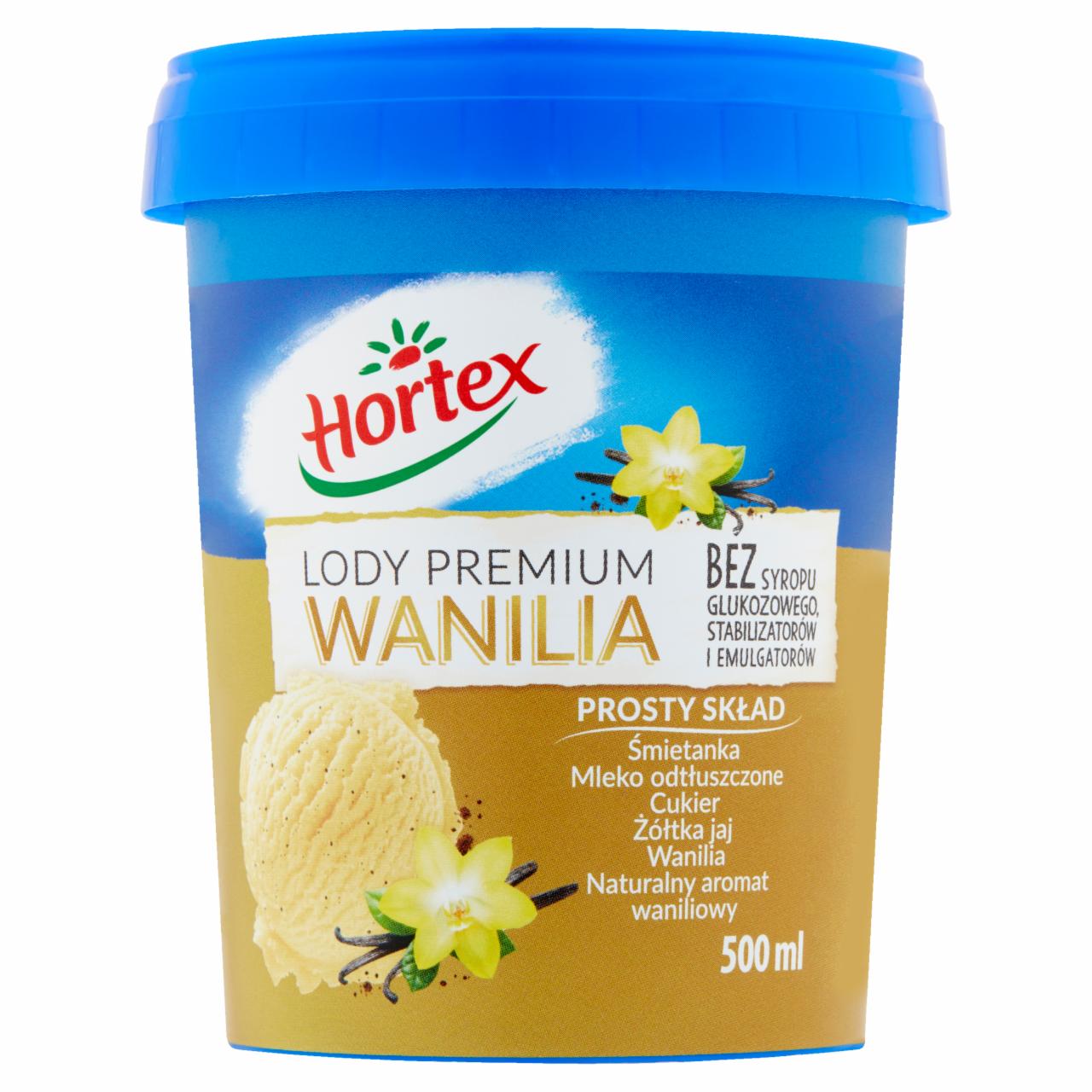 Zdjęcia - Hortex Lody premium wanilia 500 ml