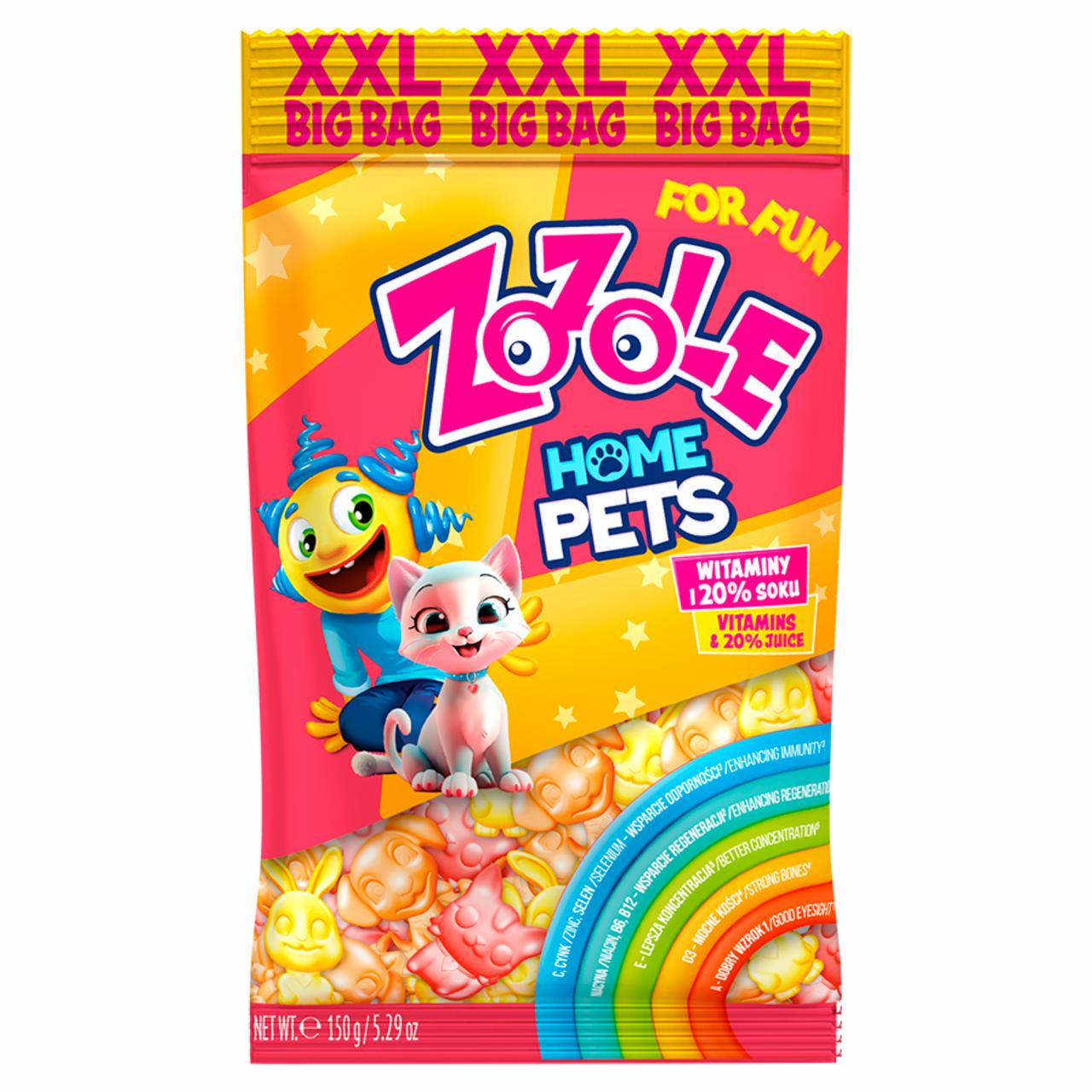 Zdjęcia - Zozole Home Pets XXL Mix żelków o smaku pomarańczowym truskawkowym i cytrynowym 150 g