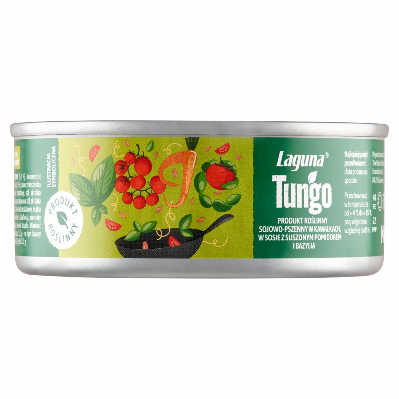 Zdjęcia - Laguna Tungo Produkt sojowo-pszenny w kawałkach w sosie z suszonym pomidorem i bazylią 100 g