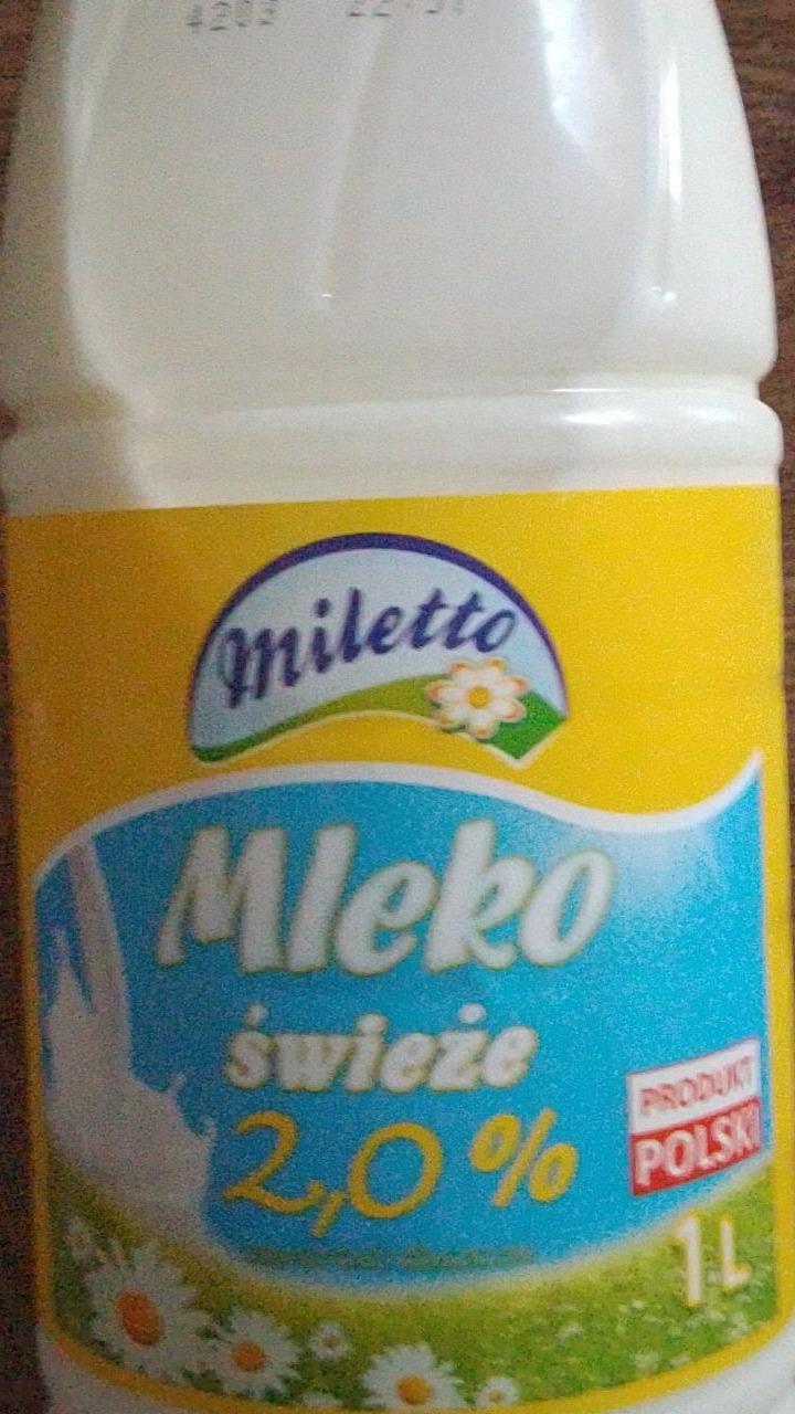 Zdjęcia - Mleko świeże 2,0% Miletto