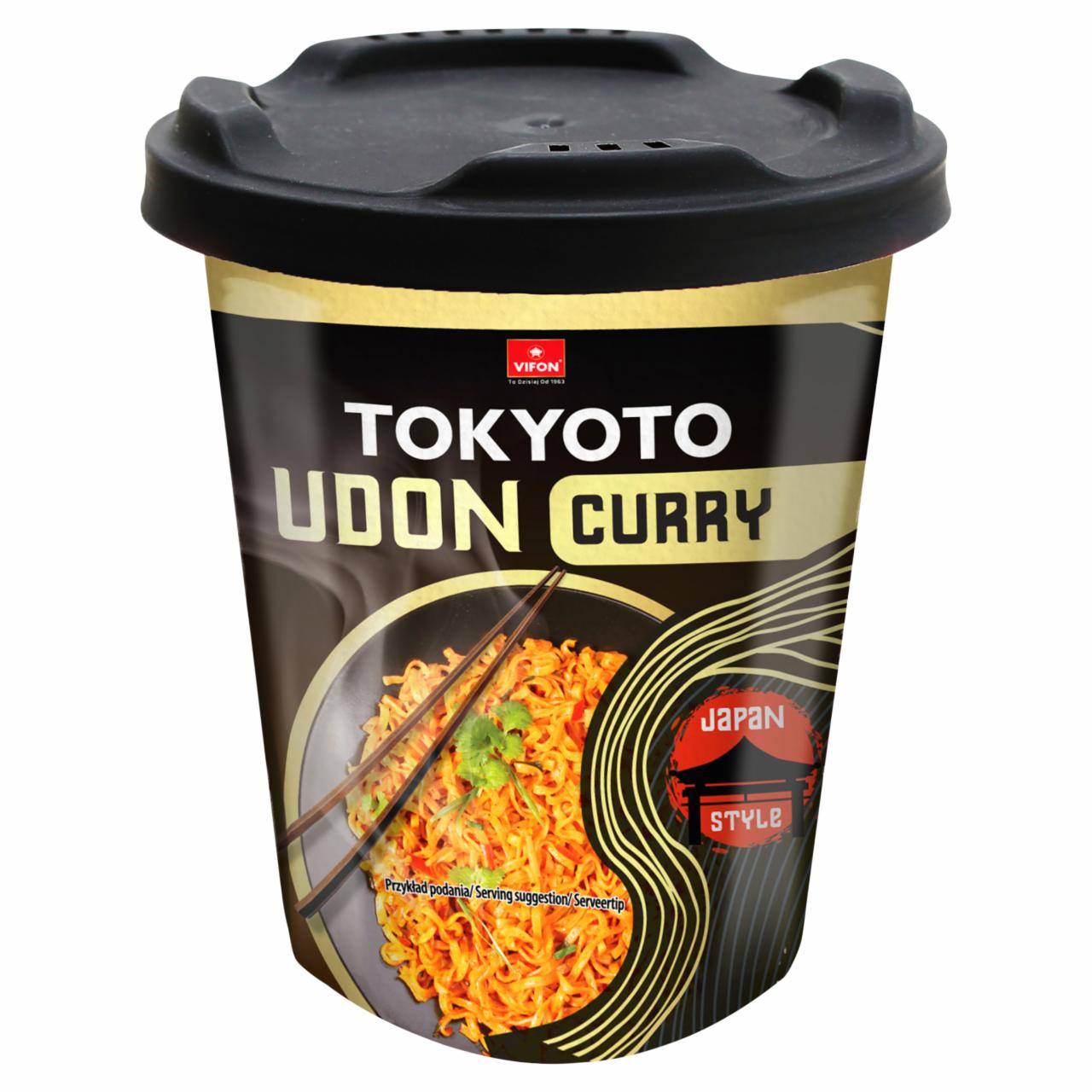 Zdjęcia - Vifon Tokyoto Udon Curry Danie błyskawiczne z nudlami o smaku kurczaka curry 85 g