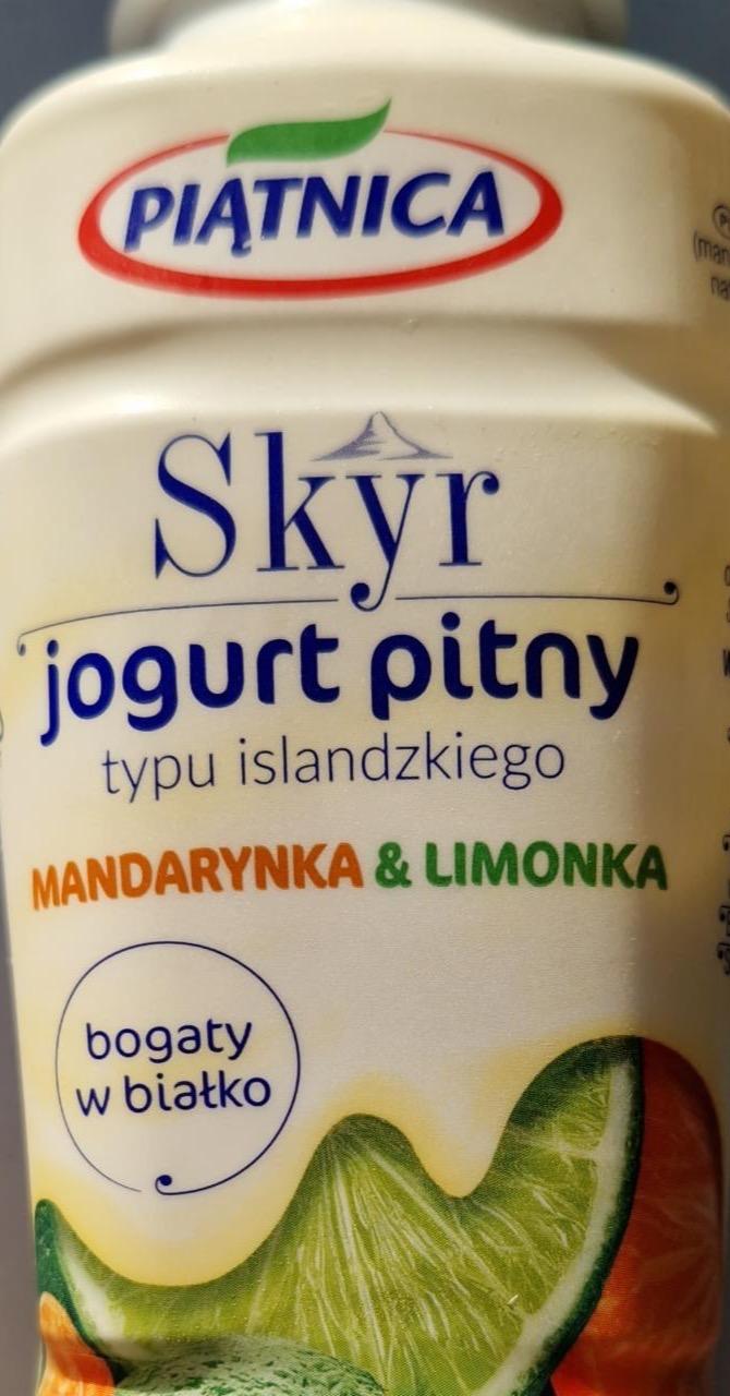 Zdjęcia - Skyr jogurt pitny mandarynka & limonka Piątnica