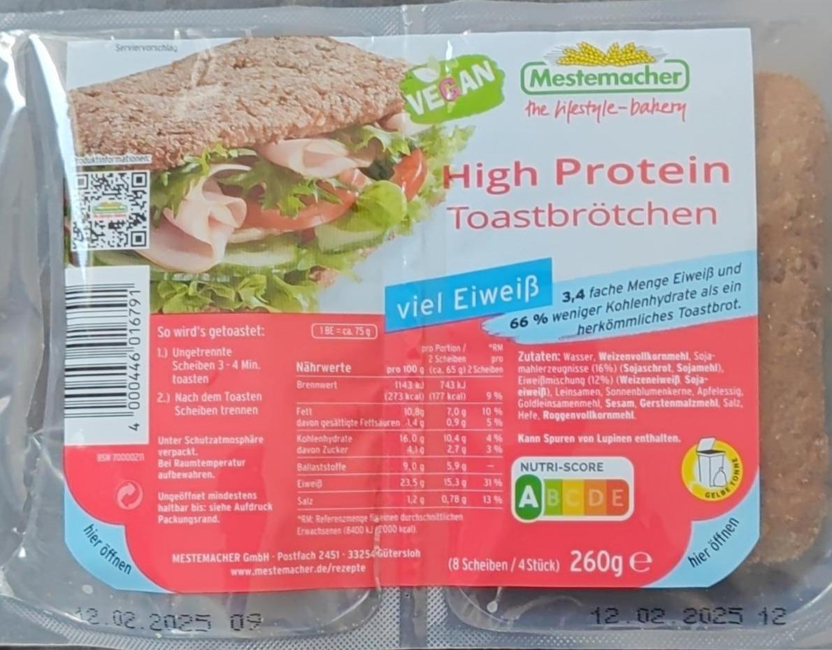 Zdjęcia - High protein toastbrötchen viel eiweiß vegan Mestemacher