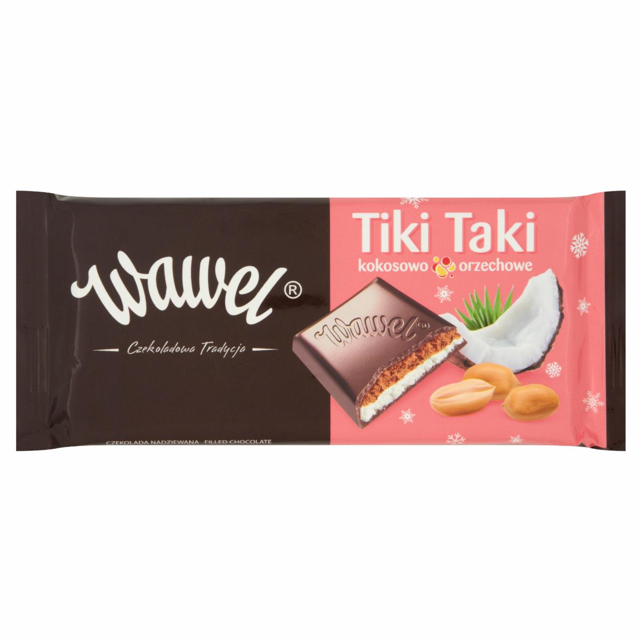 Zdjęcia - Wawel Tiki Taki kokosowo-orzechowe Czekolada nadziewana 100 g