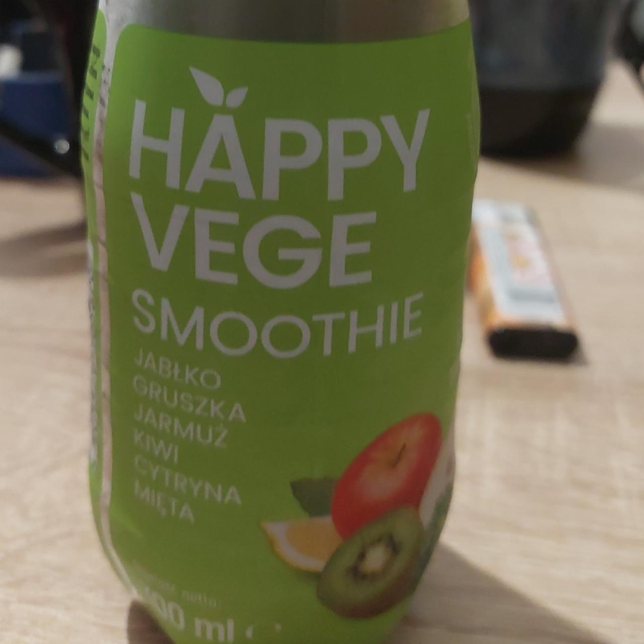 Zdjęcia - Smoothie jabłko gruszka jarmuz kiwi cytryna mieta Happy Vege