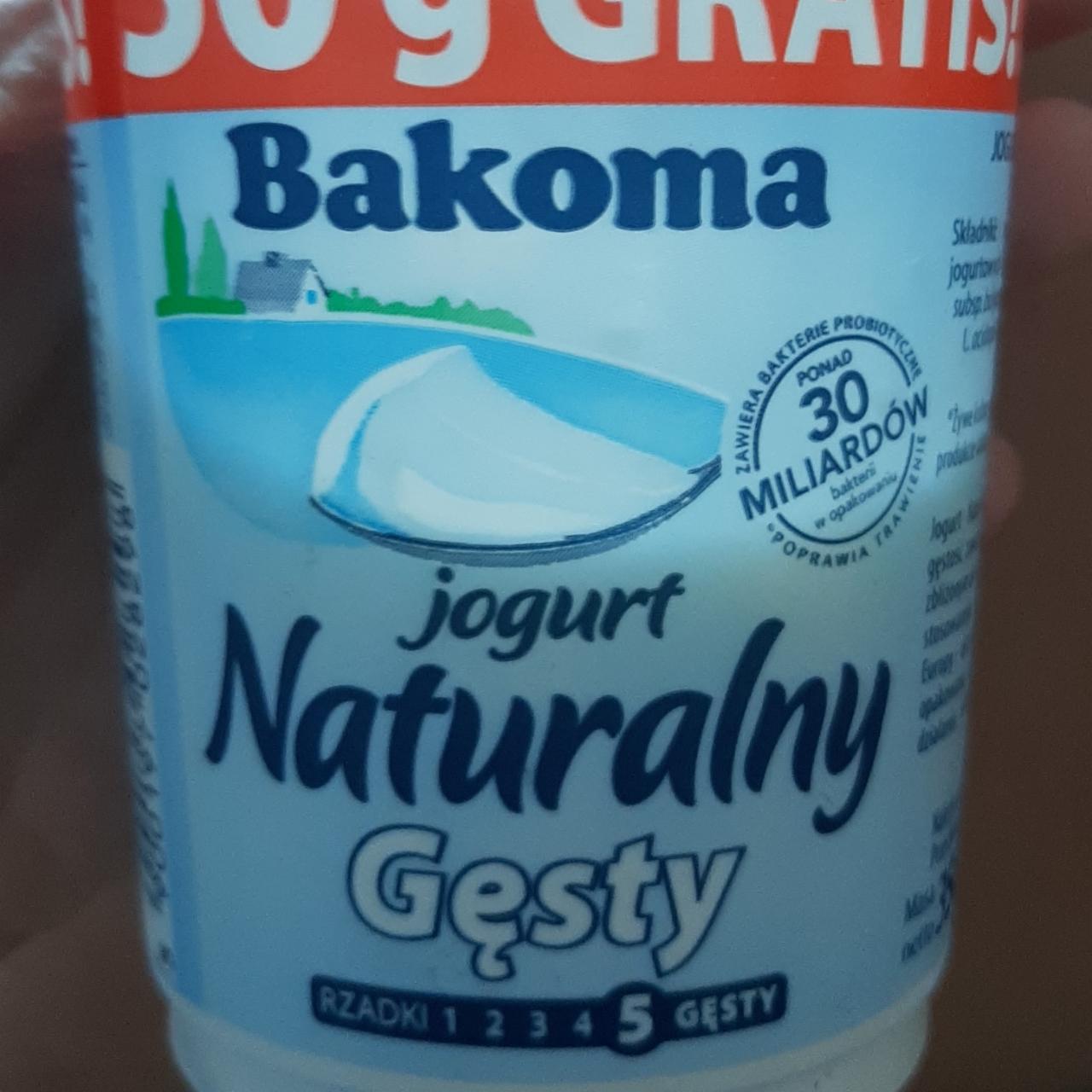 Zdjęcia - Jogurt naturalny gesty Bakoma