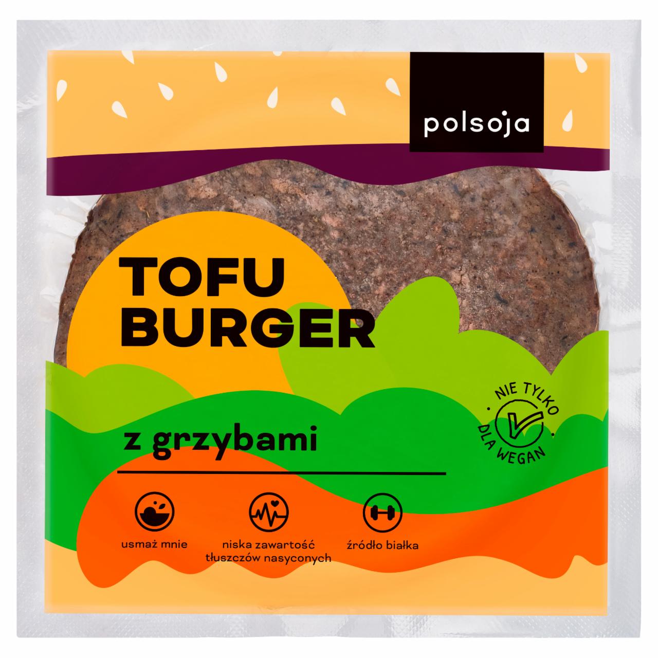 Zdjęcia - Polsoja Tofu burger z grzybami 100 g