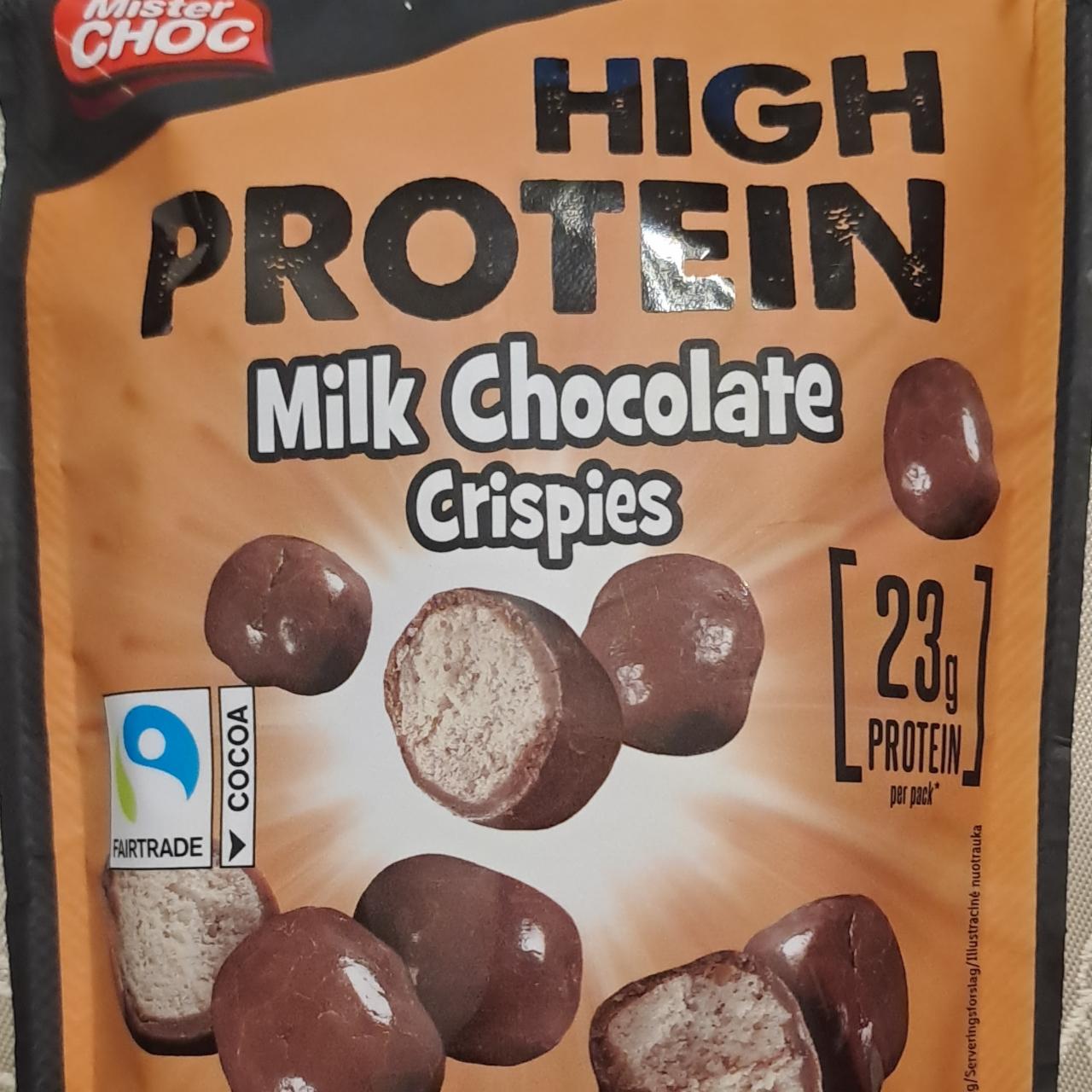 Zdjęcia - High protein crispys milk chocolate Mister Choc