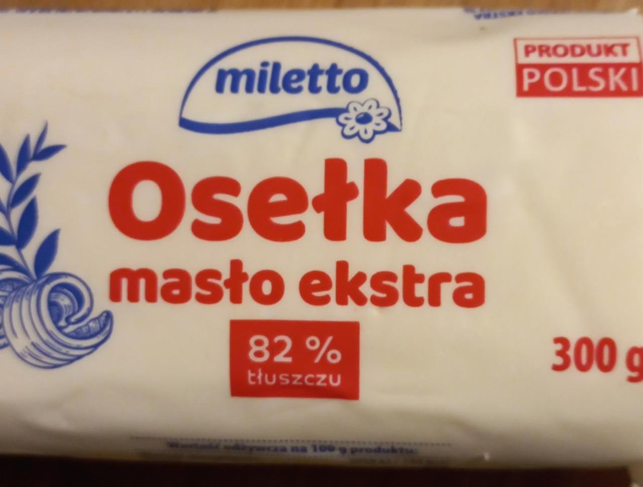 Zdjęcia - Osełka masło ekstra 82% tłuszczu Miletto