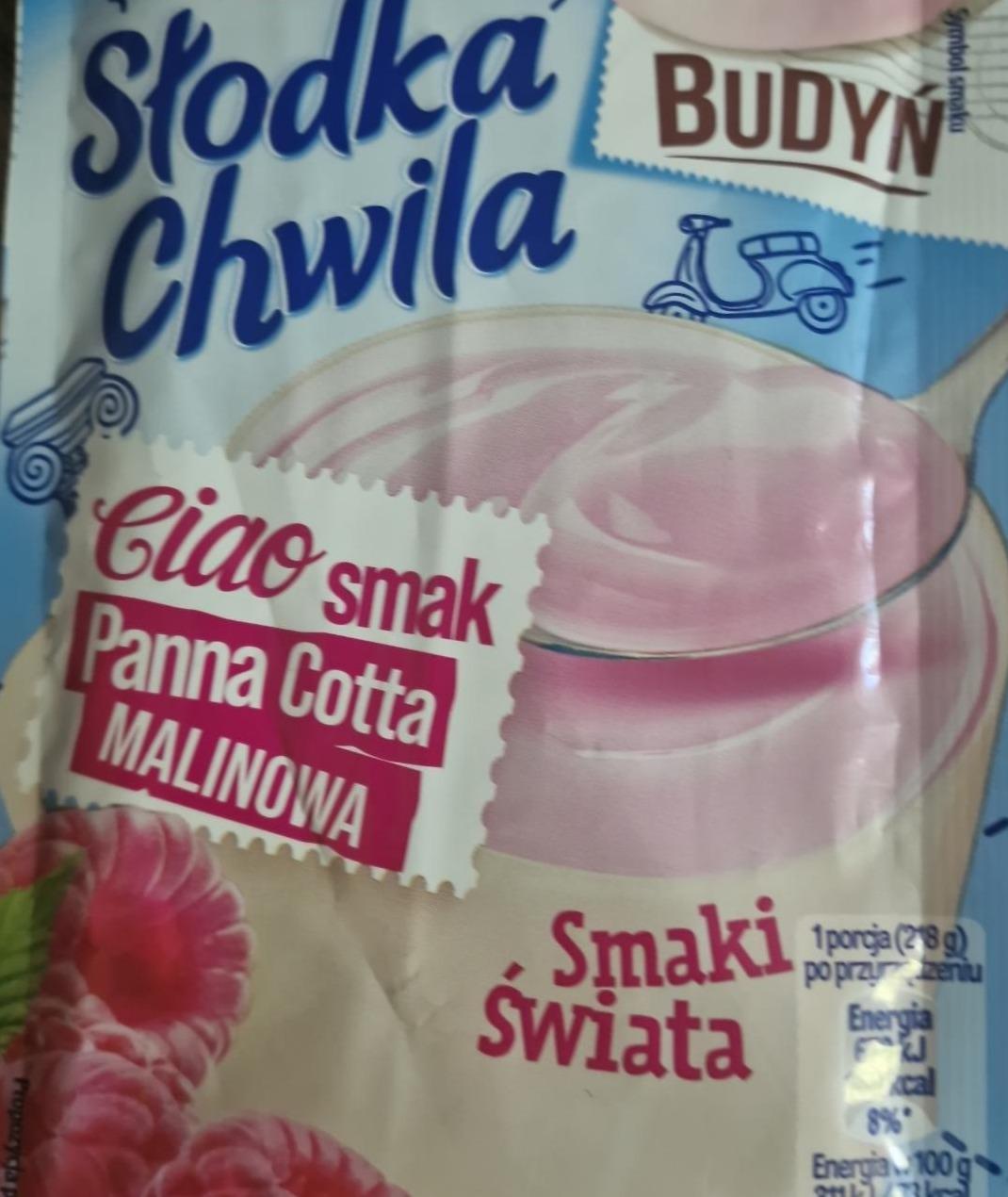 Zdjęcia - Dr. Oetker Słodka Chwila Budyń smak panna cotta malinowa 43 g