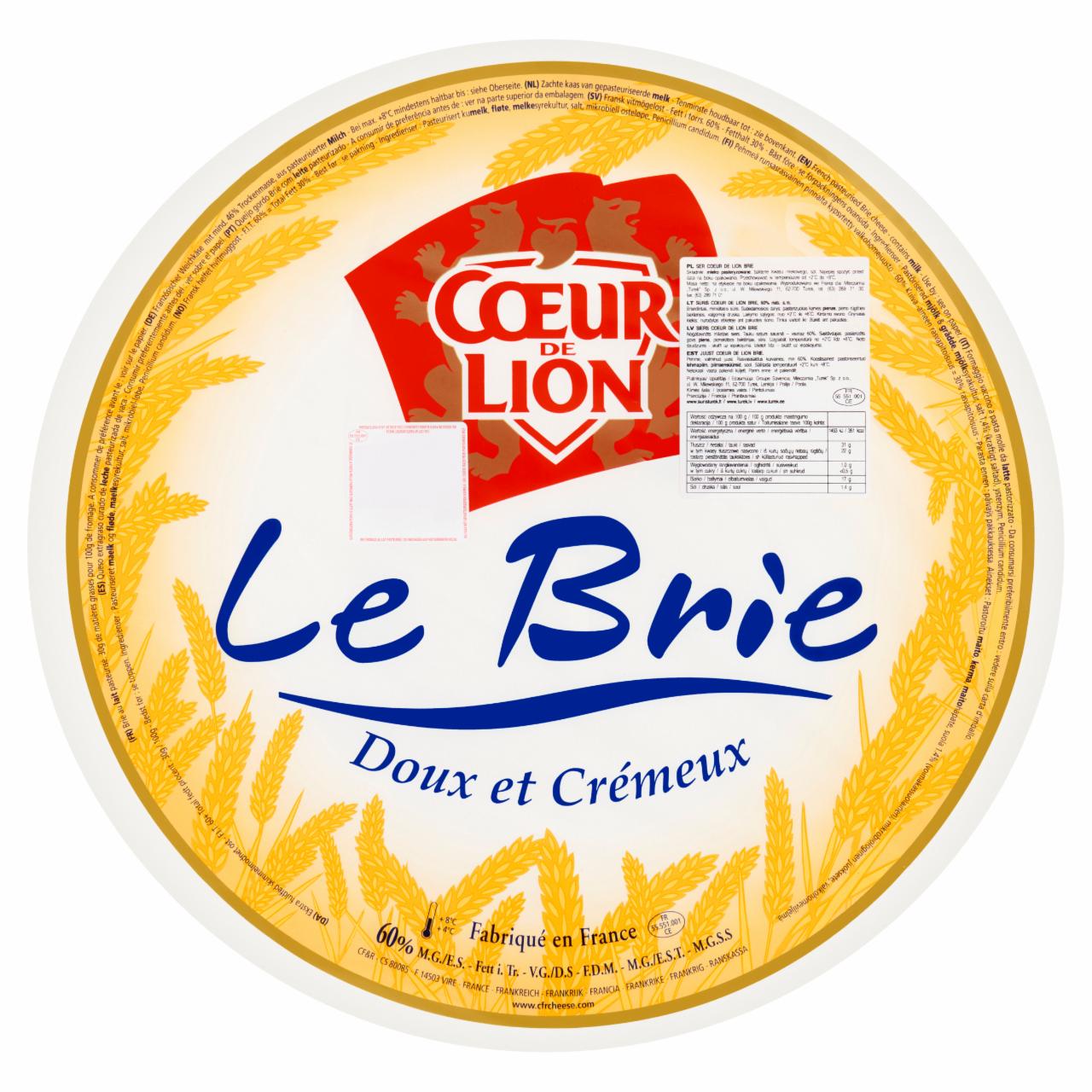 Zdjęcia - Coeur De Lion Ser Brie