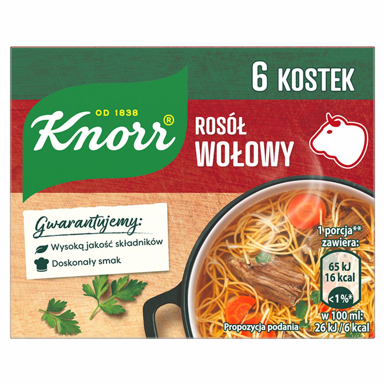 Zdjęcia - Knorr Rosół wołowy 60 g (6 x 10 g)