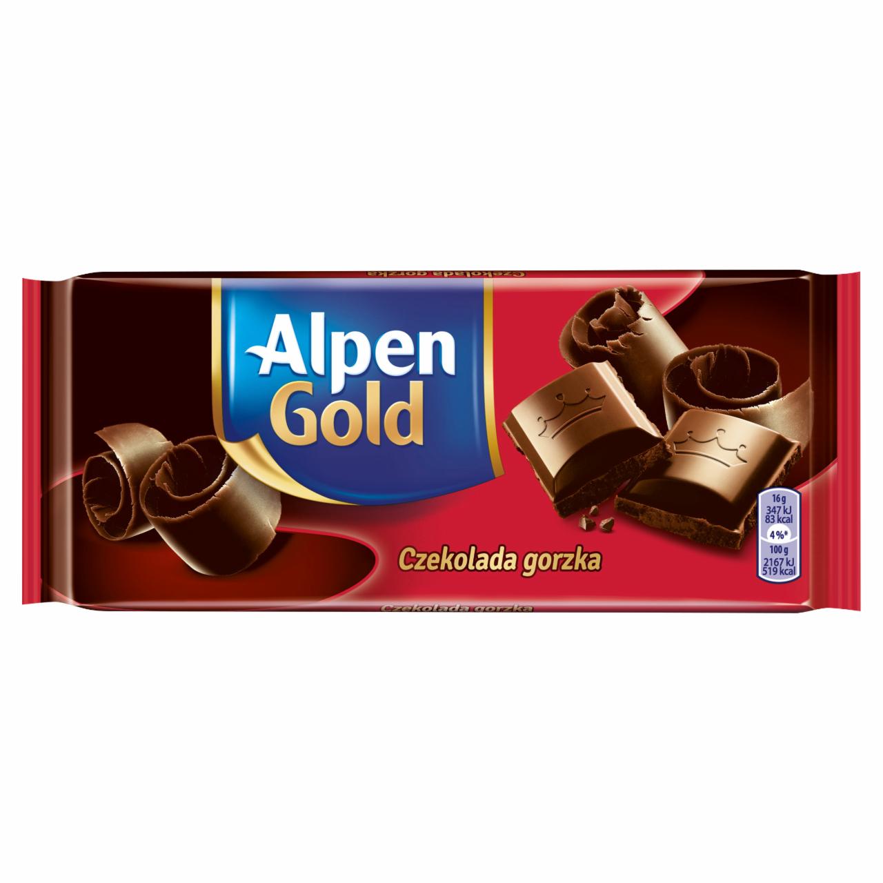 Zdjęcia - Alpen Gold Czekolada gorzka 80 g