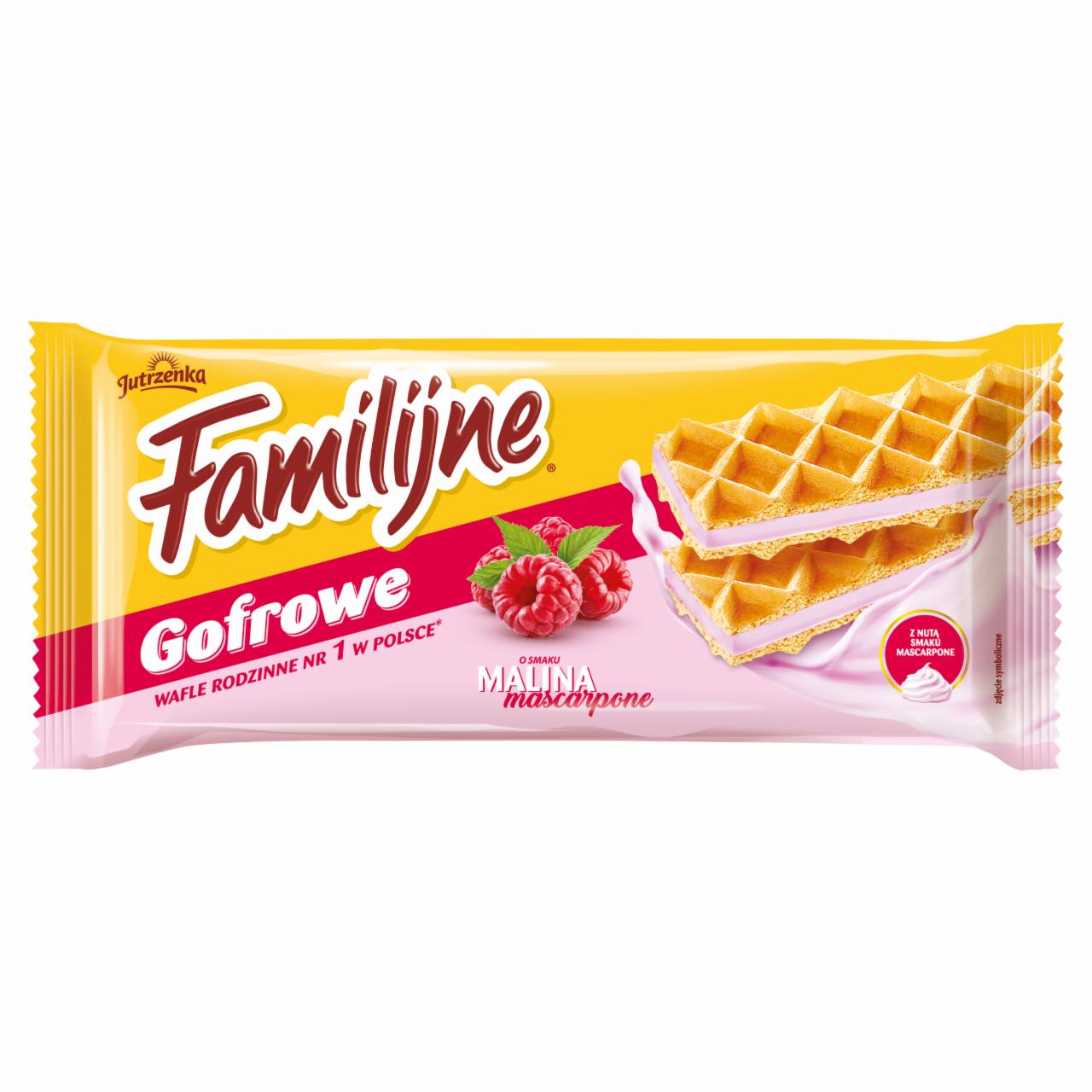 Zdjęcia - Familijne Wafle przekładane kremem o smaku maliny z mascarpone 140 g