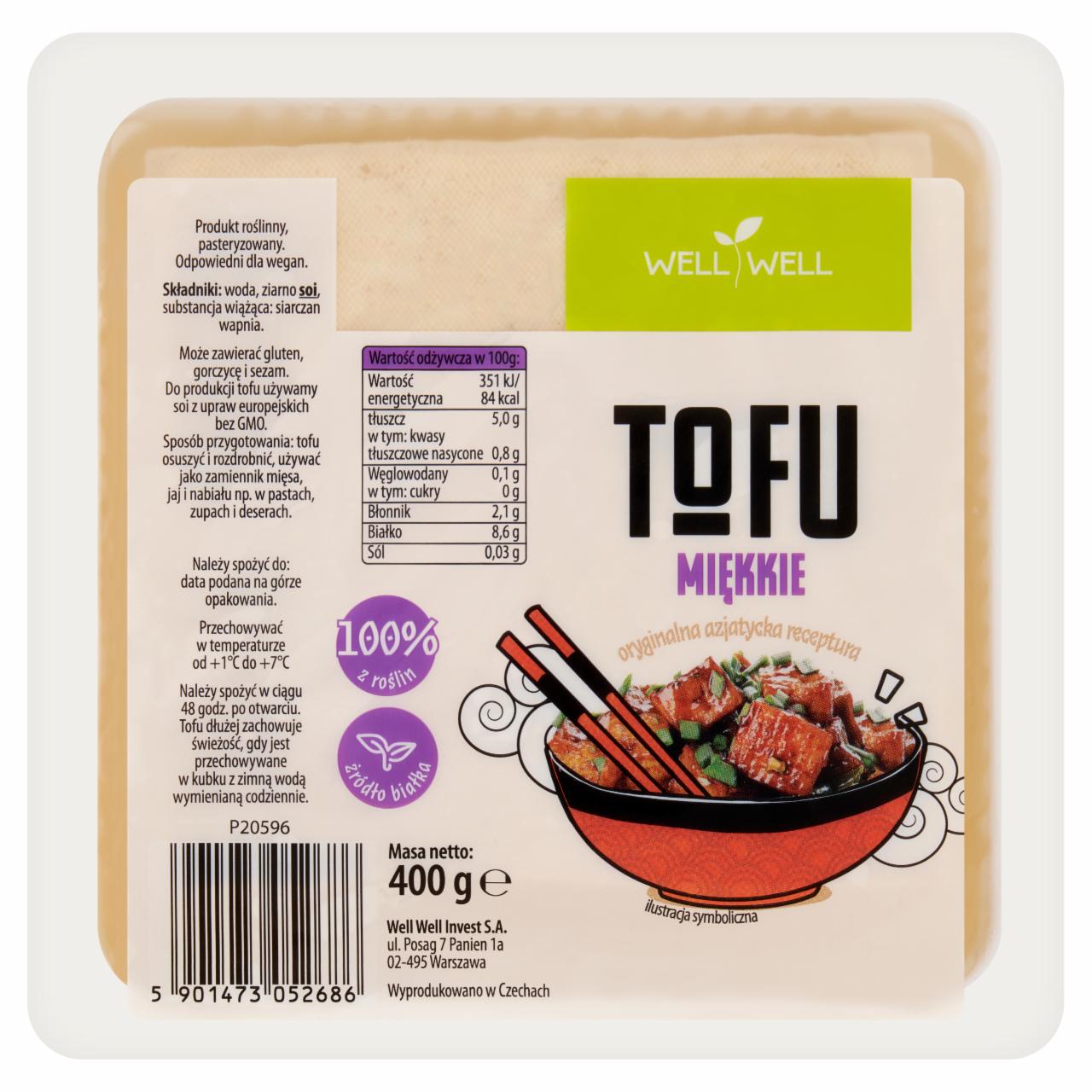 Zdjęcia - Well Well Tofu miękkie 400 g