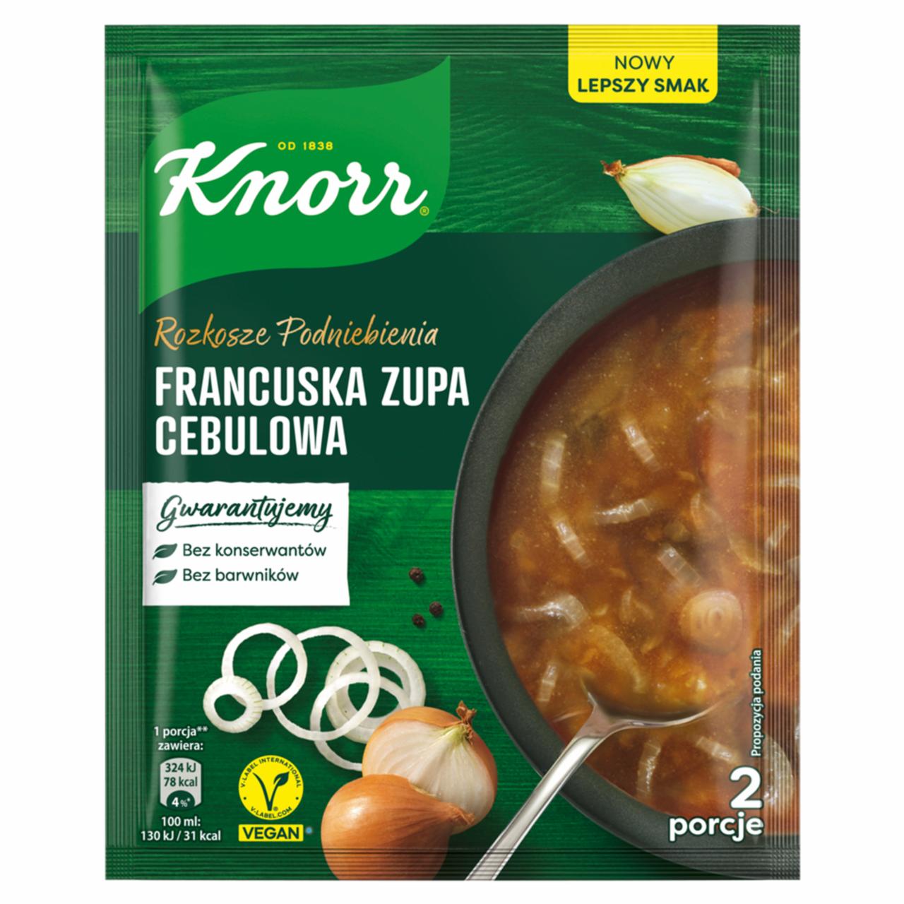 Zdjęcia - Knorr Rozkosze podniebienia Francuska zupa cebulowa 41 g