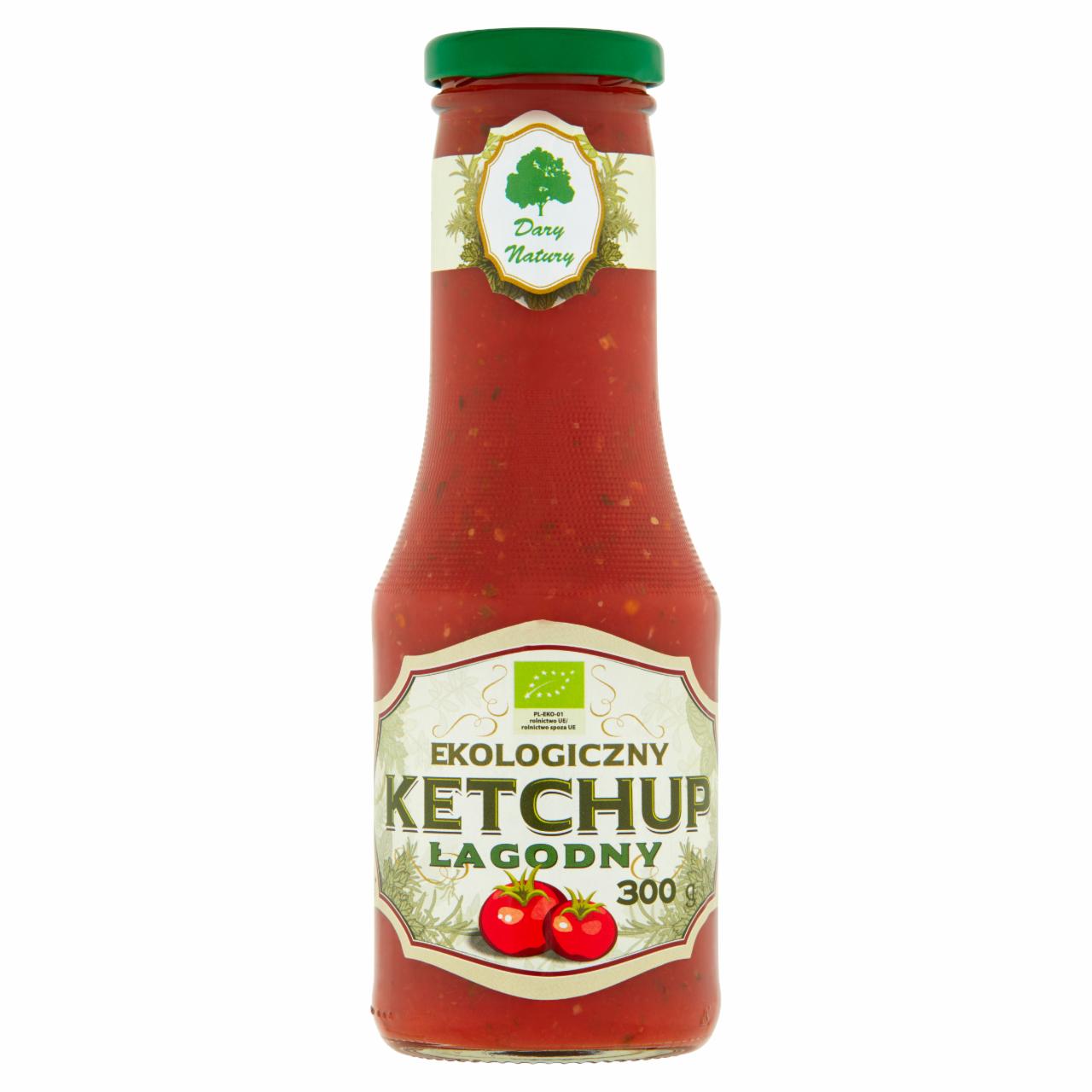 Zdjęcia - Dary Natury Ekologiczny ketchup łagodny 300 g