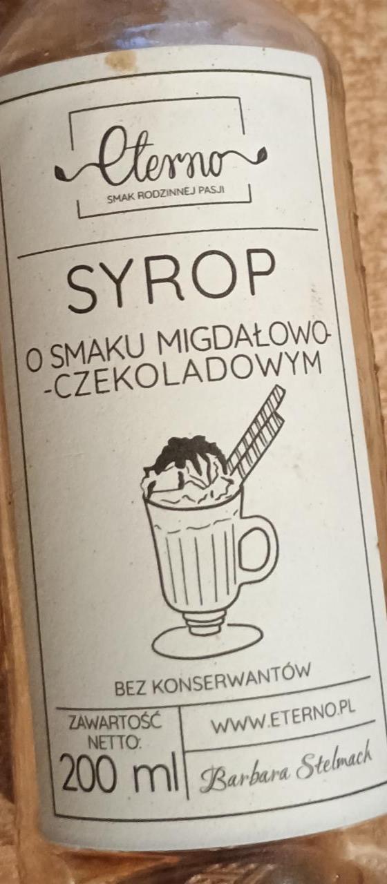 Zdjęcia - Syrop o smaku migdałowo-czekoladowym Eterno