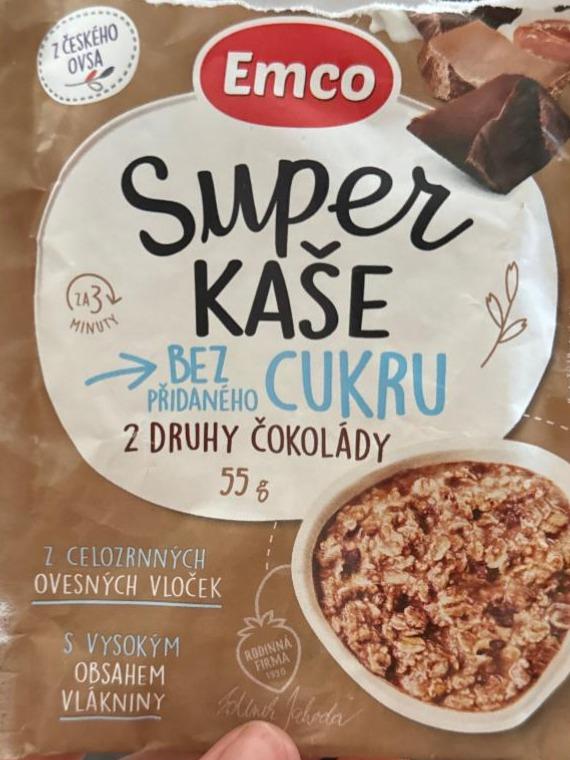 Zdjęcia - Super kaše bez přidaného cukru 2 druhy čokolády Emco