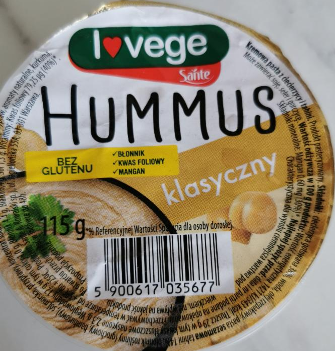 Zdjęcia - Sante Hummus klasyczny 115 g